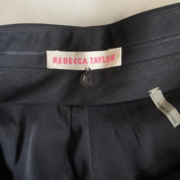 Rebecca Taylor Satin Shorts with Hem Detailing - Picture 6 of 13